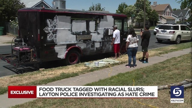 'Filipino Food Truck In Layton Tagged With Racial Slurs'