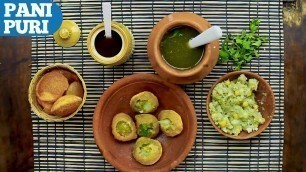 'Homemade Pani Puri Recipe | Ragada Pani Puri || Wirally Food'