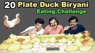 '20 Plate Duck Biryani, Egg & Duck Leg Piece Eating Challenge | Food Challenge India |'