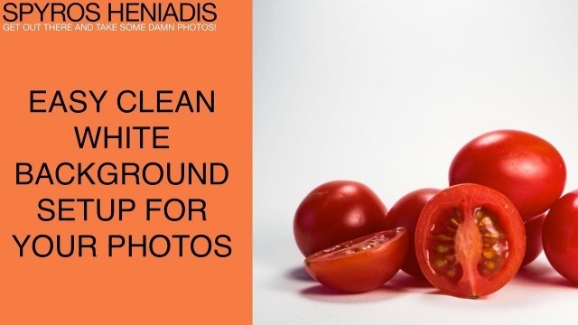 'Easy Seamless White Background Setup for Product and Food Photography'