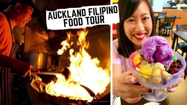 'Auckland’s BEST Filipino food | Traditional Filipino street food + halo halo & UBE'