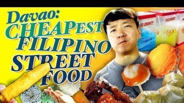 'CHEAPEST FILIPINO STREET FOOD! Eating at ROXAS NIGHT MARKET in Davao Philippines'