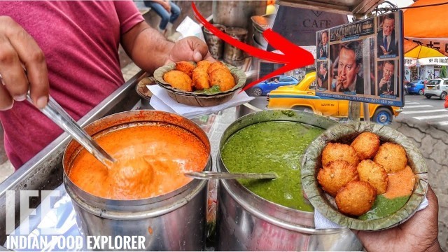 'BRITISH PRIME MINISTER Eating Indian Street Food | Victoria Vada | Kolkata Street Food ￼'