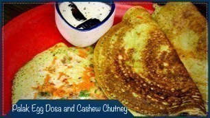 'పాలకూర ఎగ్ దోశ | Palak Egg Dosa | Breakfast Recipe | Wirally Food'