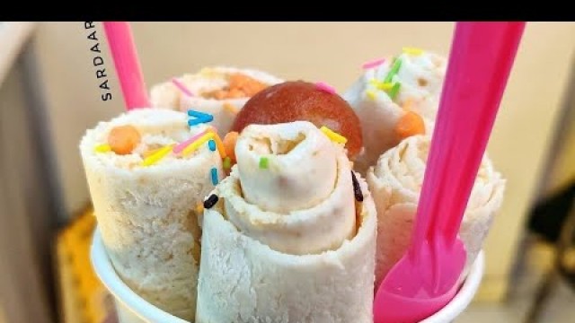 'Golb jamun roll | milk roll | spring rool|village food factory | mumbai street food'