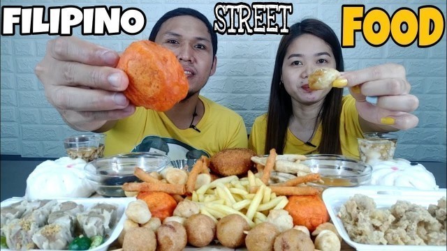 'ULTIMATE FILIPINO STREET FOOD MUKBANG | FILIPINO FOOD MUKBANG | COLLAB WITH @leiz lafang channel'