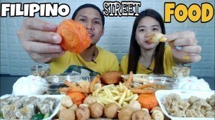 'ULTIMATE FILIPINO STREET FOOD MUKBANG | FILIPINO FOOD MUKBANG | COLLAB WITH @leiz lafang channel'