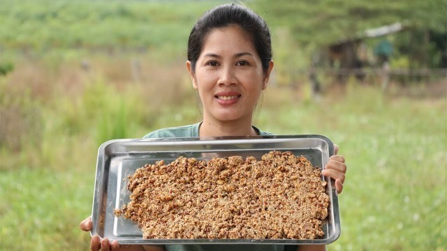 'Awesome Cooking Peanut  With  sesame  Recipe - Cook Peanut Recipes - Village Food Factory'