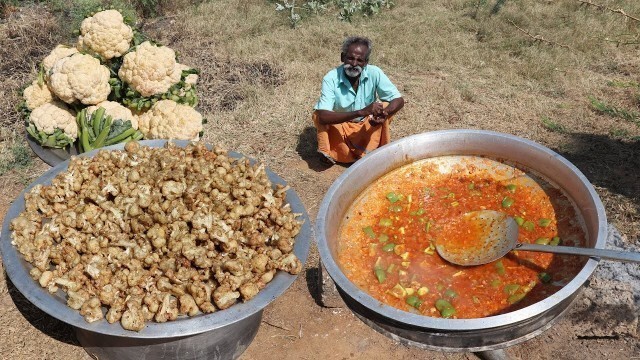 'GOBI !!! Cauliflower manchurian Prepared by My Daddy ARUMUGAM / Village Food Factory'