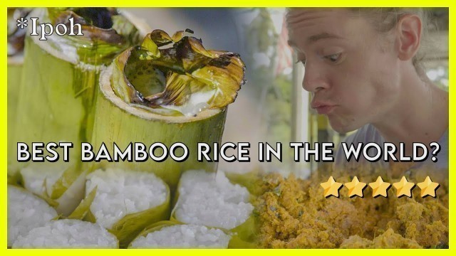 '#12: BAMBOO RICE! (Lemang) Malaysian Chef Makes STREET FOOD On An Open Fire!'