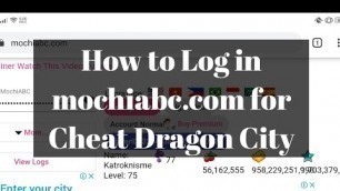 'Cara Login Mochiabc Terbaru | Cheat Dragon City'