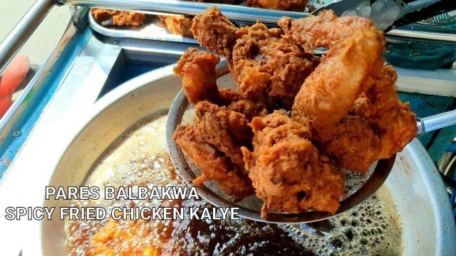 'Filipino Street Food | Pares Balbakwa Bone Marrow, Utak combo Spicy Fried Chicken Kalye sa Sampaloc'