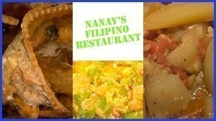 'Nanay\'s Authentic Homestyle Filipino Cuisine'