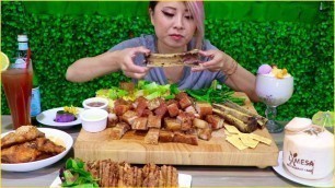'5lbs of Fried Pork Belly!!! Lamesa Restaurant in Covina - Filipino Food #RainaisCrazy'