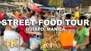 'Filipino Street Food Tour at Quiapo Manila | 100th Episode + New Channel - EATS A TRIP | Philippines'