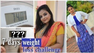 'Easiest 7 days weight loss challenge | I avoided junk food for 7 days ( shocking results)'