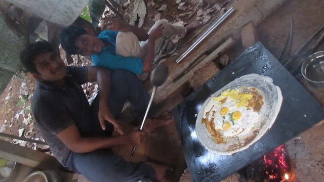 'Village food factory / BIG EGG Dosa / Cooking by my Family in my village / village cooking'