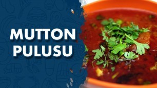 'Mutton Pulusu || Wirally Food'