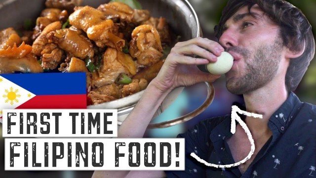 'What is FILIPINO FOOD Like? Foreigners FIRST TIME Eating 15 CLASSIC DISHES in The Philippines 