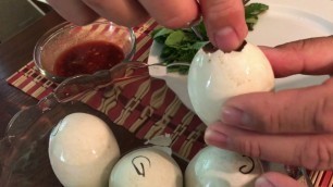 'Cooking and Eating a Balut Egg or Baby Duck Egg!'