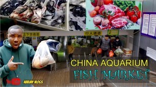 'China aquarium fish market (wet market) | Wuhan fish hunt (seafoods)'