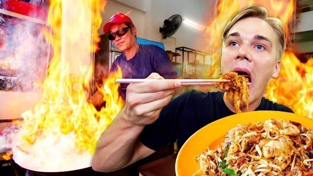'Incredible FIRE NOODLES!! Top 5 BEST Street Foods in Penang, Malaysia! - *Char Koay Teow*'
