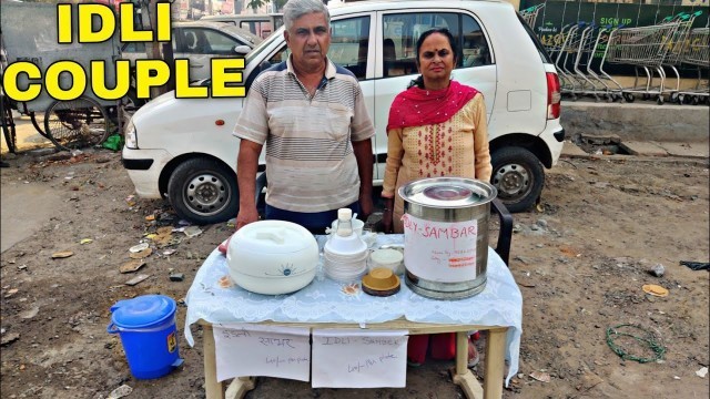 '63 year old couple selling Idli in Faridabad । street food India'