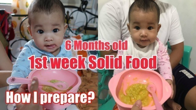 'Cassie\'s First week Solid Food l 6 Months Food'