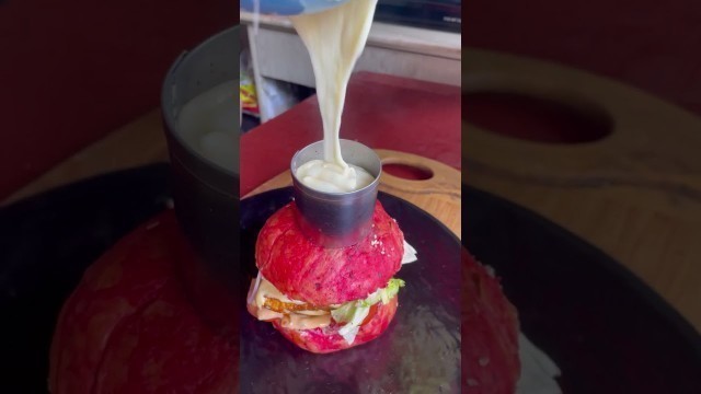 'Molten Cheese loaded Paneer Burger 