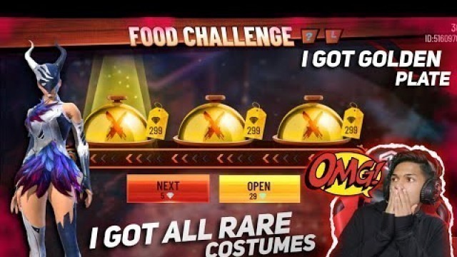 'New Food Challenge Event And I Got Golden Plate OMG & Top Chef Bundle At Free Fire 2020'