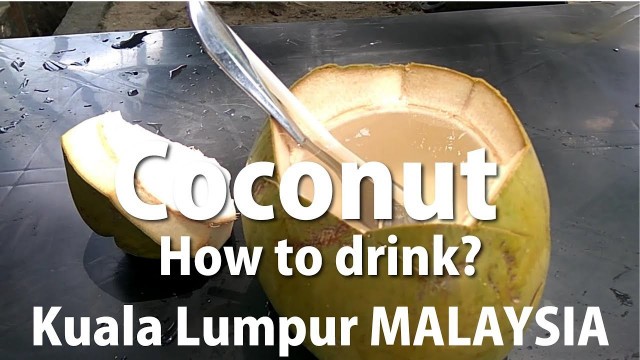 'MALAYSIA Kuala Lumpur #22 [Eat] A day at a coconut juice stall'