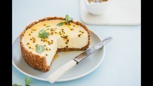 'FOOD PHOTOGRAPHY BEHIND THE LENS: White Chocolate Passionfruit Cheesecake'