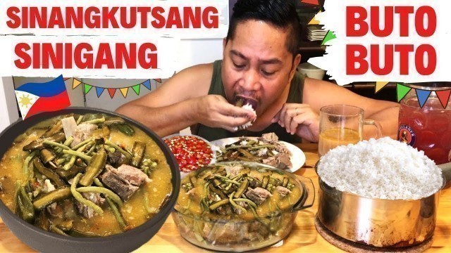 'SINANGKUTSANG PORK SINIGANG NA BUTO-BUTO!!! Filipino Food. Mukbang!!!'