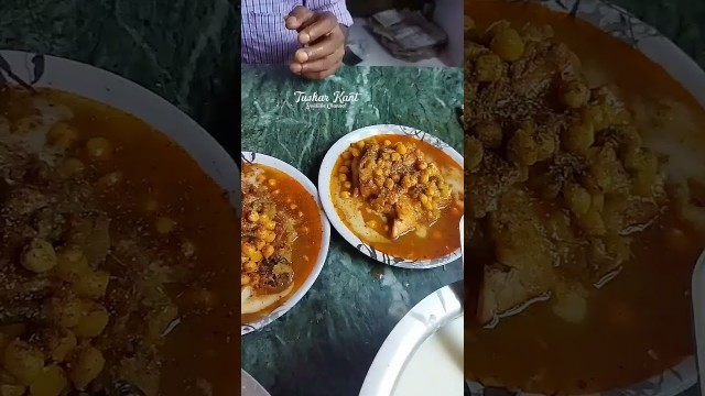 '₹8 का Samosa Chat | Street Food Dahi Samosa Chat | Samosa Chole Chat | #shorts | Indian Street Food'