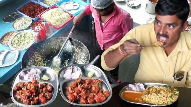 'Karnataka Peoples Enjoy Street Food with Budget | Only 25 Rs Per Plate | Karnataka Street Food'
