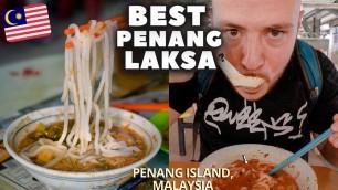 'Best LAKSA in PENANG Malaysia? Trying ASAM LAKSA in PENANG (FAMOUS vs LOCAL) | MALAYSIA Street Food'