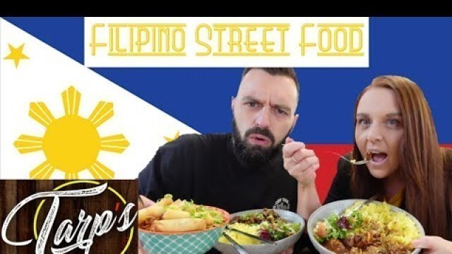'Trying Filipino Food For The First Time - Lechon Kawali, Chicken Adobo, Pork Sisig, Lumpia & More'
