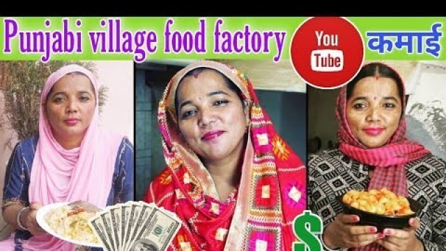 'Punjabi village food factory estimated youtube income (monthly income) how much they earn in 1 month'