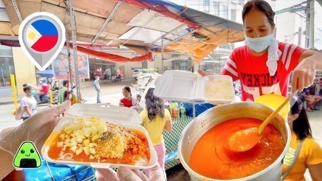 'Pancit Palabok | Filipino Shrimp Rice Noodle｜Philippine Street Food ASMR'