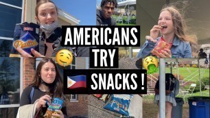 'AMERICANS TRYING FILIPINO SNACKS (high school edition, inspired by Michaella Anne!)'