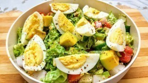 'AVOCADO EGG SALAD | healthy salad for weight loss | keto salad | egg salad recipe | avocado salad'