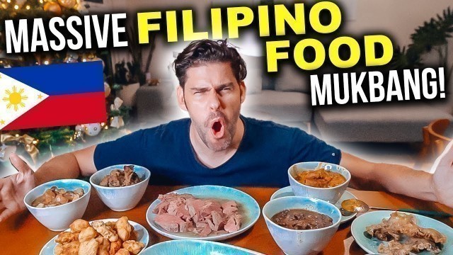 'Insane FILIPINO FOOD Feast! Kare Kare, Adobo, Paksiw, Ensaymada and more...'