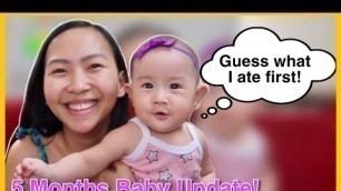 '5 MONTHS BABY UPDATE & MILESTONES | Philippines'