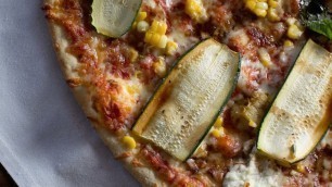 'Schwan\'s Chef Collective Fall Pizza Toppings: Corn & Zuchinni Pizza'