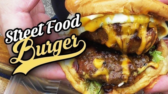'American Double Beef Burger | Malaysia Street Food'