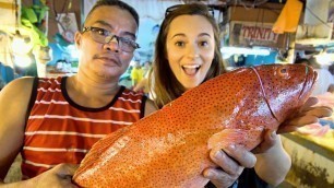 'FILIPINO SEAFOOD: We Love The Philippines!! PALAWAN FISH + DAVAO DURIAN in Manila! PINOY STREET FOOD'