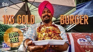 'Rs 1000 ka GOLD BURGER | Street Food India | Most Expensive Street Food'