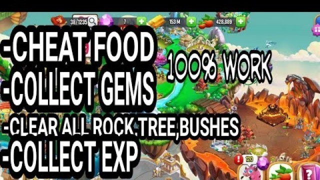 'CHEAT DRAGON CITY cheat food,gems and clear all tree'