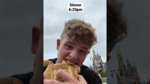 'Going to Disney World and eating only Disney food for the whole day!'