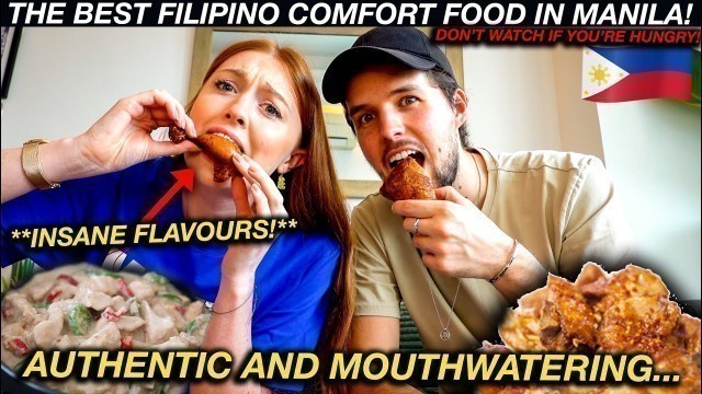 'Trying TRADITIONAL FILIPINO COMFORT Food in Manila!'